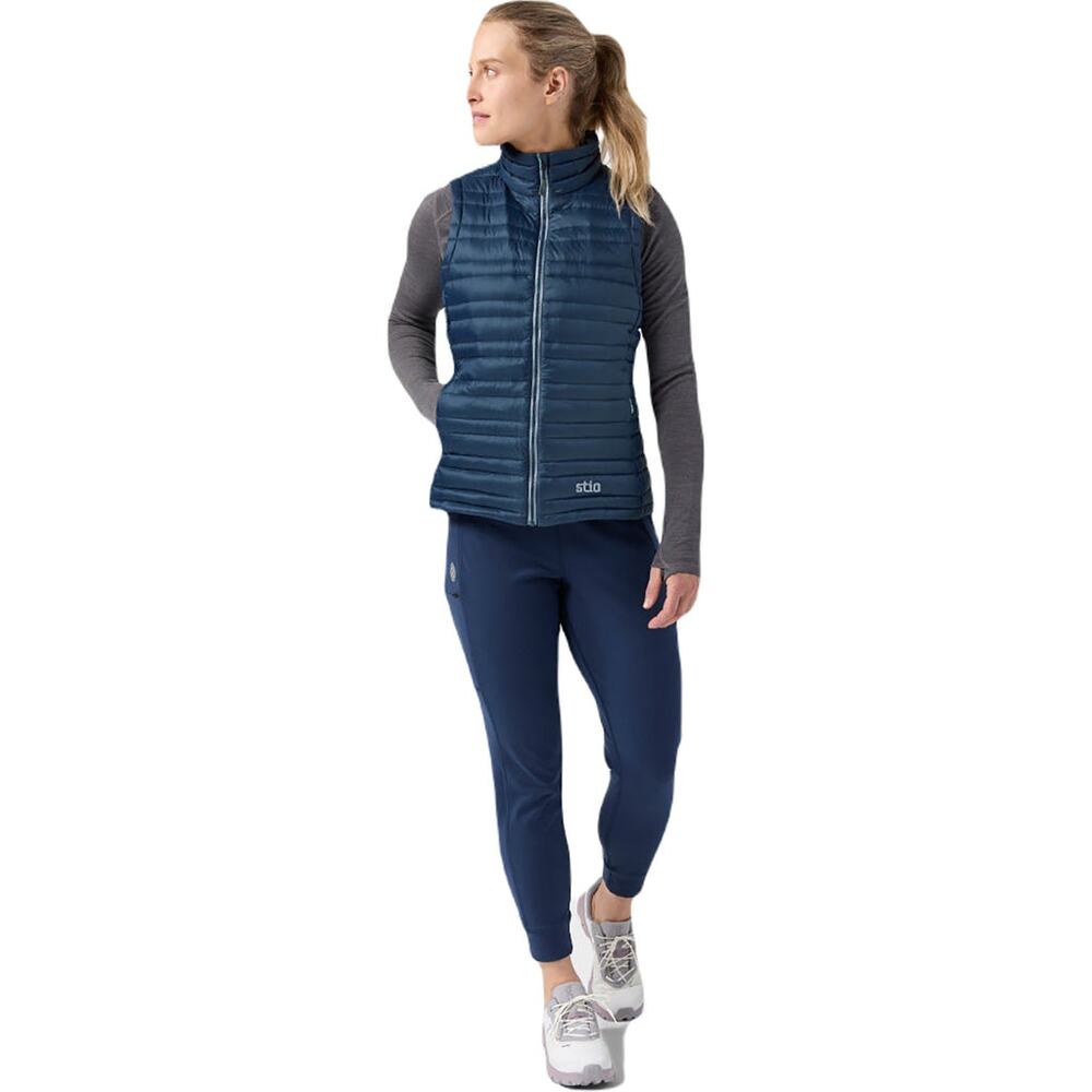 NWT Stio Women's Pinion Down Vest Mountain Shadow Navy Puffer 800-Fill SZ S